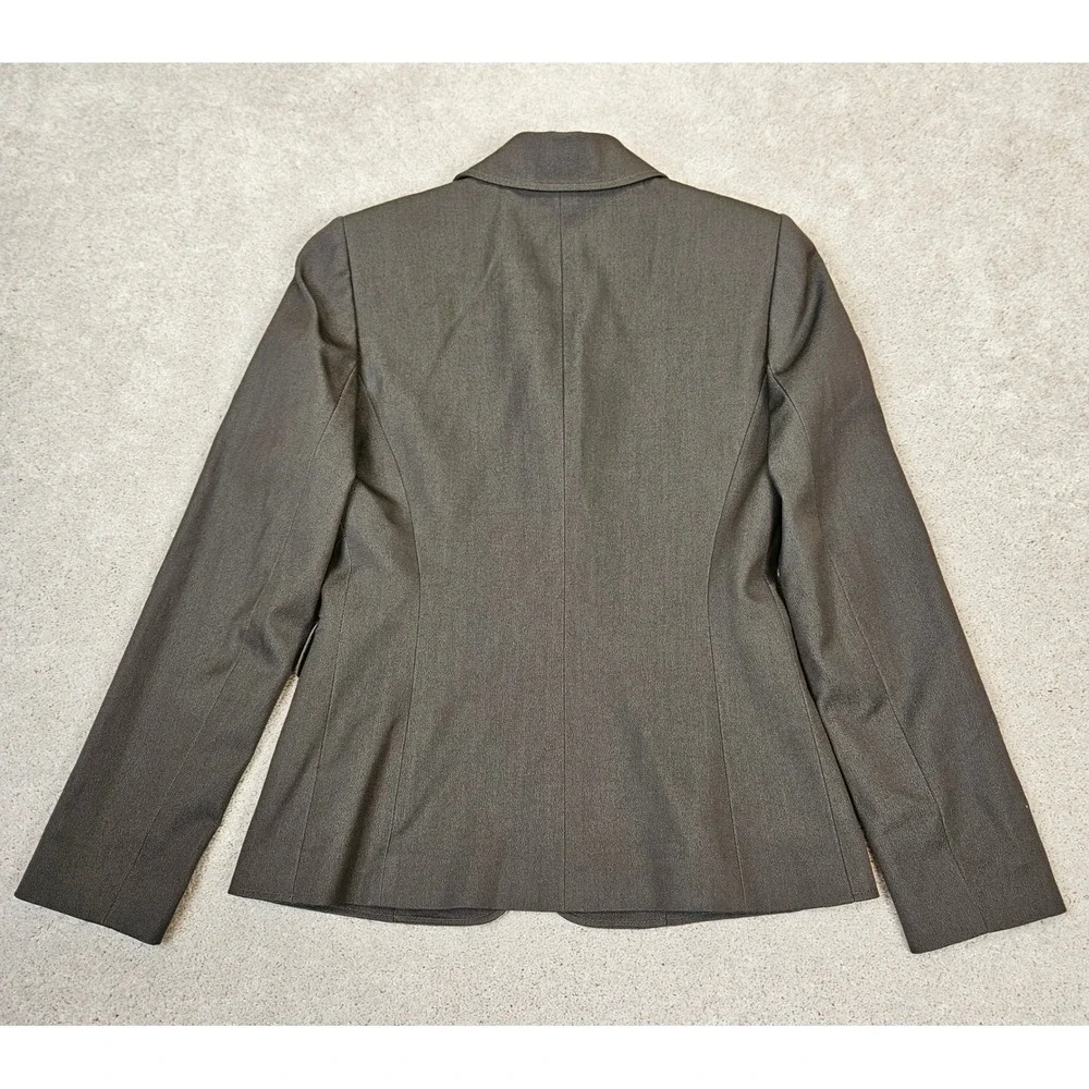Tahari Womens Blazer Size 2‎ Taupe Old Money Minimalist Classic Workwear Career